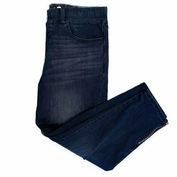 Betabrand | Cropped Skinny Jeggings Stretch Indigo Size Medium - Picture 4 of 6
